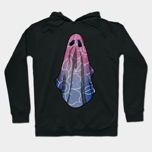 Bisexual Pride Flowery Ghost Hoodie